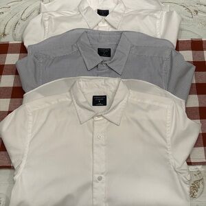 Crewcuts White and Gray Kids Button Down Shirts